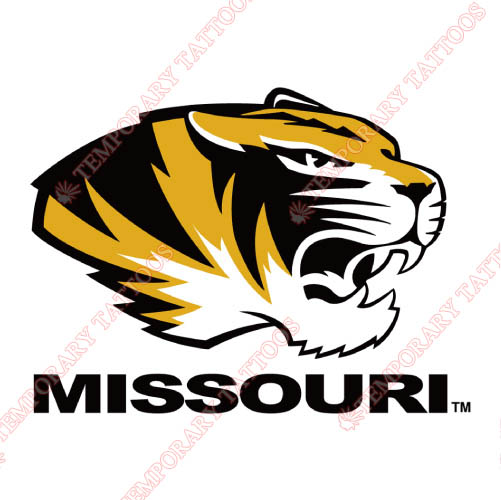 Missouri Tigers Customize Temporary Tattoos Stickers NO.5144